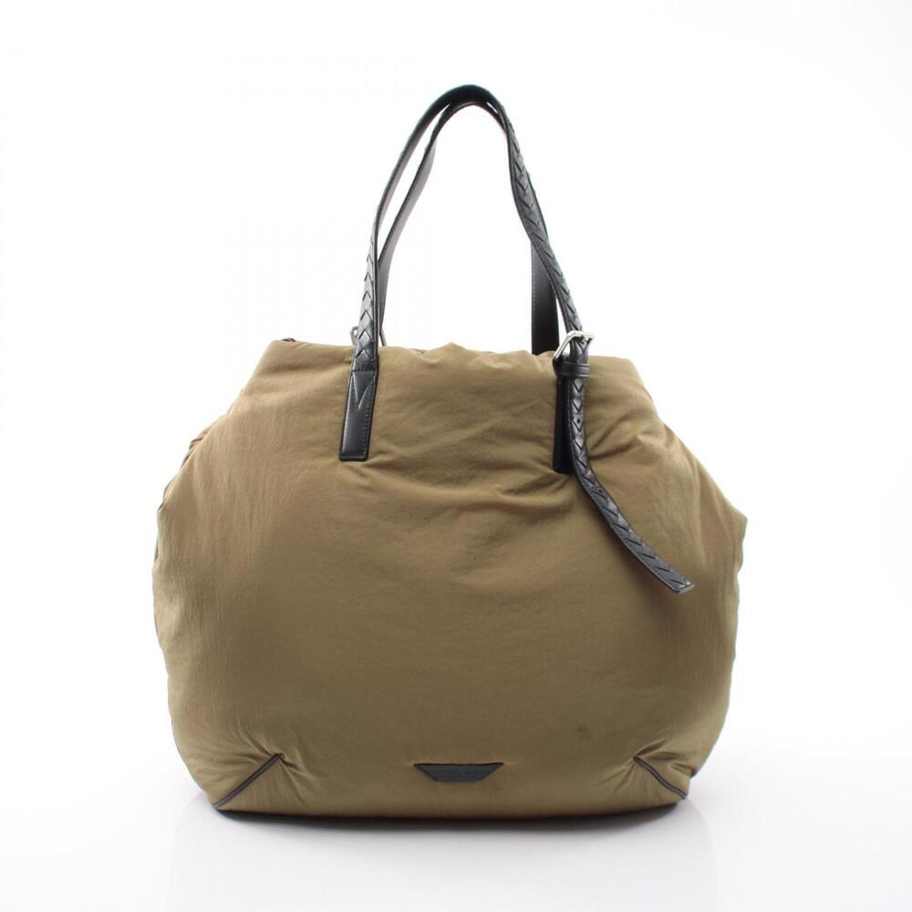 Bottega Veneta Crossroads Buckle Tote Bag Handbag Nylon Leather Men's Women's...